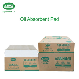 แผ่นดูดซับน้ำมัน SABER แบบประหยัด 300 แผ่น แบบเจาะรู ตัดได้ สีขาว สำหรับการดูดซับน้ำมันโดยเฉพาะ เพื่อการบำรุงรักษาอย่างคุ้มค่า - Product Image 4