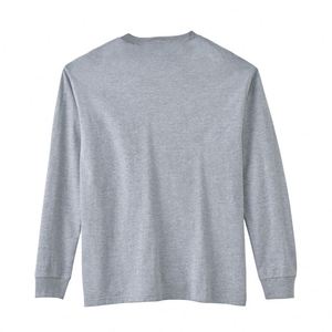 เสื้อยืดแขนยาวฮิปฮอปวินเทจผู้ชาย ผ้าฝ้าย 100% ทรงหลวม สไตล์สตรีทแวร์สำหรับฤดูใบไม้ร่วง/ฤดูหนาว ลุคซักยืด สกรีนโลโก้ได้ - Product Image 2