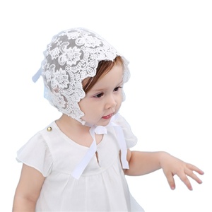Cappello alla Moda per Bambina, Berretto in Pizzo per Bambini, <span class=keywords><strong>Cappellino</strong></span> per Neonati, Cappello per Battesimo - Product Image 3