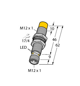 เซ็นเซอร์วัดระยะแบบเหนี่ยวนำ MS-Turck NI4-M12-IOLU69X2-H1141 100001076 รุ่น M12 ขนาด 4 มม. แบบไม่ฝัง  ชนิดอนาล็อก  พร้อมเอาต์พุต IO-Link ของแท้ - Product Image 3