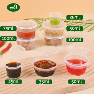 Vvg tái sử dụng 4oz 100ml BPA Miễn Phí gia vị ly dùng một lần Jello bức ảnh container nhỏ ngâm nước sốt ly - Product Image 2