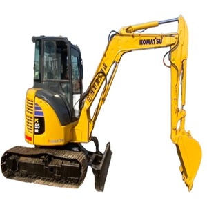 Excavadora usada de 5,5 toneladas Komatsu pc55mr pc40mr pc50mr mini excavadora de segunda mano máquina de construcción Japón original caliente en stock. - Product Image 1