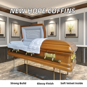 Новый <span class=keywords><strong>Hope</strong></span> американский стиль похоронный гроб аксессуары импортер гроб из деревянного материала и бархатной внутренней ткани - Product Image 3