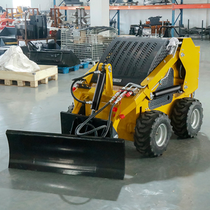 Efficient Mini Compact <b>Wheel</b> Skid Steer <b>Small</b> Track Skid Steer for Garden Farm Construction Use with Engine Price - Product Image 5