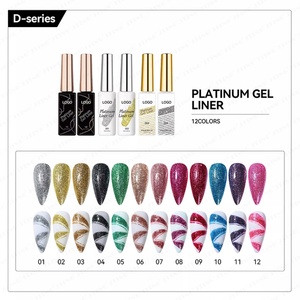 JTING Popular Design Platinum Disco Colors Liner Gel <b>Nail</b> Art <b>Set</b> Collection OEM Custom Liner Gel Polish Box - Product Image 4