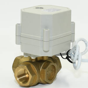 3 طرق منفذ L "BSP DN15mm CR04 CR202 إرجاع تلقائي 9-24V AC/DC جهاز التحكم في تدفق الصمام بمحرك - Product Image 3