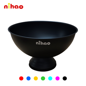 NIHAO - Cubitera Grande para Champán con Logotipo Personalizado, Enfriador de Botellas de Cerveza y Vino de Acero Inoxidable, Cubitera Dorada para Fiestas en Casa o Bares - Product Image 1