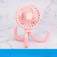 Ventilateur de poussette pour bébé Rechargeable à main sans lame par USB Petits ventilateurs pliants Mini ventilateur Table silencieuse Ventilateur de refroidissement extérieur