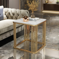 Offres Spéciales Tables d'appoint de luxe simples et modernes Table basse en verre convertible Table d'appoint de canapé pour salon meubles de maison