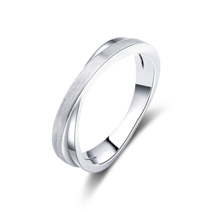 Montresor Infini ของผู้หญิง925แหวนเงินสเตอร์ลิงพร้อมทองคำขาวการหมั้นในงานแต่งงานที่ทันสมัย - Product Image 1