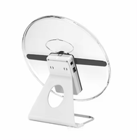 Ventilador de Publicidad con Holograma LED 3D Recargable de 30 cm con Cubierta Protectora