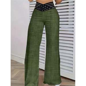 <span class=keywords><strong>Pantalon</strong></span> creux <span class=keywords><strong>taille</strong></span> haute décontracté <span class=keywords><strong>grande</strong></span> <span class=keywords><strong>taille</strong></span> pour femmes - Product Image 4