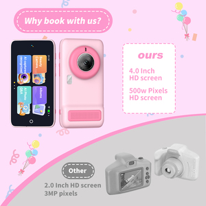 Fotocamera Giocattolo Interattiva per <span class=keywords><strong>Disegno</strong></span> Creativo con Sensore CMOS e Supporto MicroSD, Strumento di Apprendimento Divertente per Bambini - Product Image 2