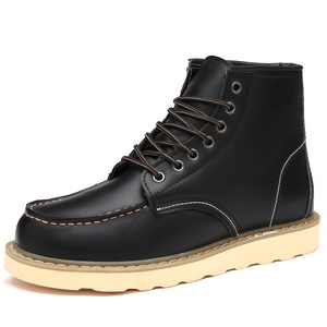 Bottes Martin de luxe pour hommes, best-seller transfrontalier, chaussures montantes décontractées tendance britanniques, en <span class=keywords><strong>cuir</strong></span> véritable pour couple - Product Image 1