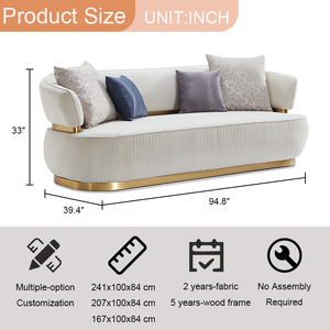 Set di Divani Moderni Minimalisti in Stile Italiano a Forma di L, 1 2 3 Posti, <span class=keywords><strong>Suite</strong></span> Modulare di Lusso per Salotti di Ville - Product Image 2