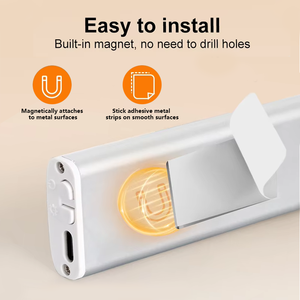 <span class=keywords><strong>Luci</strong></span> Magnetiche con Sensore di Movimento USB Ricaricabili <span class=keywords><strong>per</strong></span> <span class=keywords><strong>Cucina</strong></span>, Armadio, Illuminazione Sottopensile a 3 Colori - Product Image 2