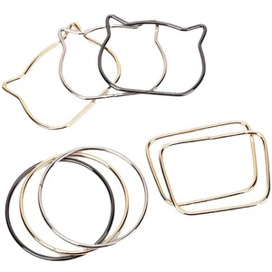 Mignon Animal métal sac à main poignée chat tête sac à main <span class=keywords><strong>boucle</strong></span> anneau sac poignée <span class=keywords><strong>ours</strong></span> tête sac poignée pour sac bricolage accessoires - Product Image 2