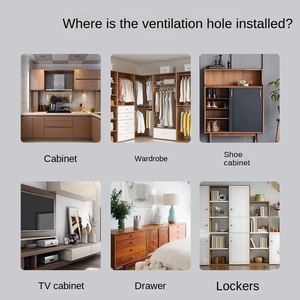 Couvercle de décoration de trou de ventilation en acier inoxydable en gros pour armoire armoire sortie d'air équipement de distribution d'énergie - Product Image 3