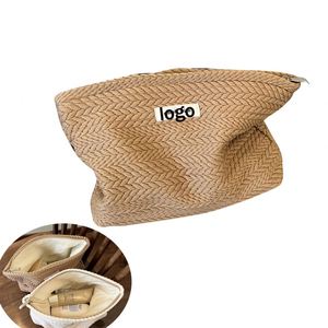Nouvelle arrivée : Trousse de rangement portable pour serviettes hygiéniques et cosmétiques, en toile résistante à l'eau avec fermeture éclair - Product Image 1