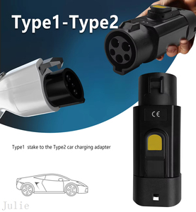 อะแดปเตอร์ประเภท1-2 EV ชนิดอะแดปเตอร์ชาร์จยานพาหนะไฟฟ้า J1772กับซ็อกเก็ต IEC62196เสียบปลั๊ก T1เพื่อ T2ขั้วต่อเครื่องชาร์จ EV - Product Image 6
