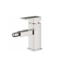 Robinet Mitigeur Bidet Moderne en Acier Inoxydable Chromé, Monocommande, à Poser sur Plan, avec Cartouche Céramique