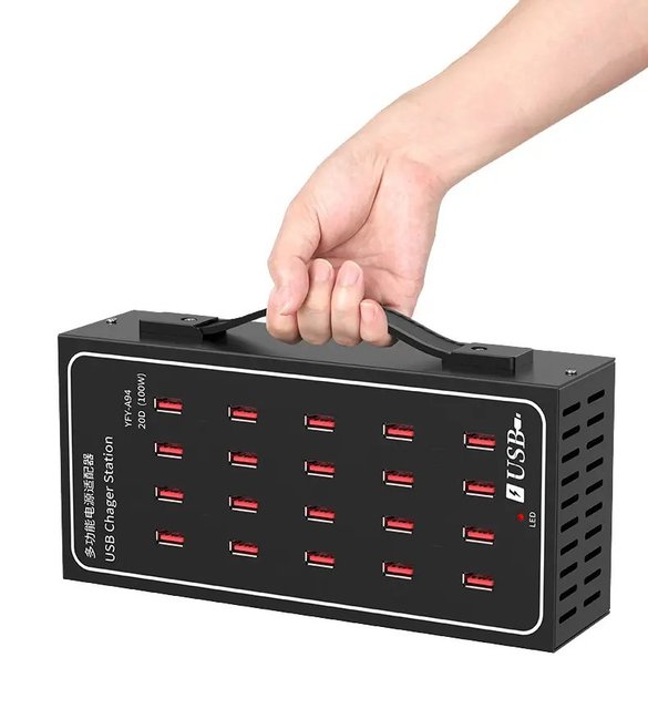 Factory Wholesales 10 20 30 40 50 60 Port Fast Charging Multi-port Chargers Multiple Device Chargers Charging Stations