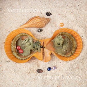 LOVE Wish ไข่มุกสำหรับปาร์ตี้บรรจุ4A 7-8มม. + คุณภาพไข่มุก2เม็ดหอยมุกสีแดงสด - Product Image 3