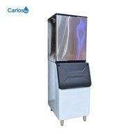 Machine à glaçons en cubes de grande capacité à haute efficacité, corps en acier inoxydable, refroidie par eau, pour restaurant