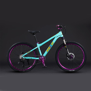 Bicicleta de Montaña BMX de 26 Pulgadas con Marco de Aleación de Aluminio de Buena Calidad y Adhesivos Decorativos, 9 Velocidades - Product Image 3