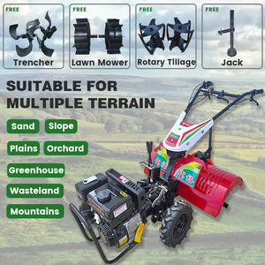 Mini Landteeltmachine Agrarische Benzine Power Helmstok Professionele Hand Push Tuin Cultivators - Product Image 1