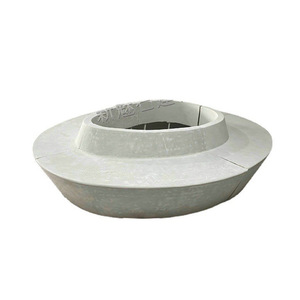 New Magic Stone Custom <b>Cement</b> Bench Irregular Shape White Round Leisure Stool Urban Minimalist Style 3Cm Thickness - Product Image 5