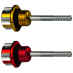 Accessoires de modification de <span class=keywords><strong>moto</strong></span>, jauge d'huile de moteur en alliage d'aluminium CNC JYC-009, style tendance - Product Image 2