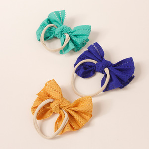 En gros Chouchous à nœuds pour bébés filles, mignons, en tissu ajouré, pour la photographie d'enfants - Product Image 3