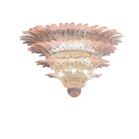 Décoration de plafond sur mesure lustre en verre de Murano français pour salon de luxe salle à manger escaliers chambres haut de gamme haut de gamme plafonnier