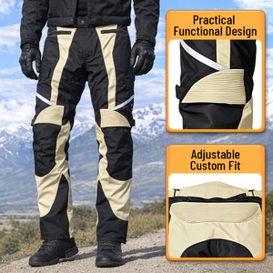 Pantaloni da <span class=keywords><strong>Moto</strong></span> Impermeabili e Ventilati all'Ingrosso, Pantaloni da Touring con Protezioni per Uomo, Produzione di Fabbrica - Product Image 4