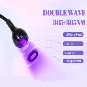 Lampe UV LED pour Séchage des Ongles, Séchoir de Bureau pour Gel et Adhésif, Séchage Rapide 5W avec Tête Réglable et Pédale - Product Image 4