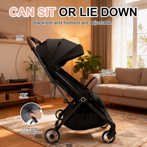 2 <strong>in</strong> 1 <strong>Car</strong> <strong>Seat</strong> <strong>and</strong> <strong>Pram</strong> Auto Fold Stroller Baby Travel System Compact Pushchair for Newborn - Product Image 4