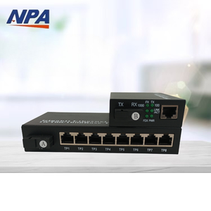 Fuente de alimentación externa Gigabit Equipo de fibra óptica Transceptor óptico de datos Convertidor de medios de fibra de 10M/100M - Product Image 5