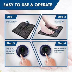 EMS <b>Foot</b> <b>Massager</b> Rechargeable Home Use <b>Feet</b> Vibration Pad - Product Image 2