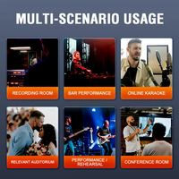 Console de mixage audio numérique professionnelle 12 canaux en métal avec DSP, effets intégrés et enregistrement USB