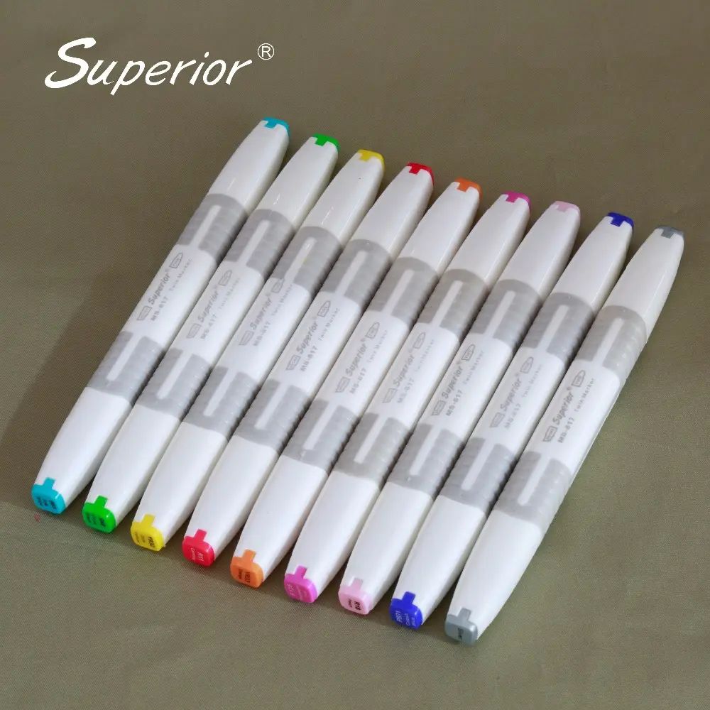 Superior 170 Màu Sắc Bút Vẽ Dựa Trên Cồn Bút Màu Sơn Đầy Màu Sắc Mẹo