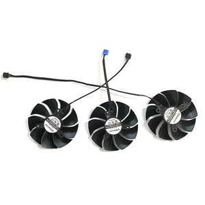 Ventilador GPU PLD09220S12H RTX3090 de 88MM y 4 pines para <span class=keywords><strong>EVGA</strong></span> RTX 3090 3080TI 3080 <span class=keywords><strong>3070</strong></span> 3060TI XC3 ULTRA/(negro) refrigeración de tarjeta gráfica para juegos - Product Image 6