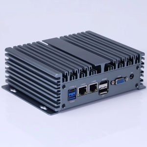 Mini PC industriel sans ventilateur HVAEIPC 12e génération N100, nouveau SSD, RAM DDR4, double LAN, double port série, contrôle d'automatisation industrielle - Product Image 1