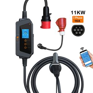 Cargador Inteligente para Vehículos Eléctricos de 22KW 32A Trifásico, con Control por Aplicación WIFI, Estación de Carga Rápida Portátil, Cable de 5M, Corriente Ajustable, Retardo, Nuevo - Product Image 2