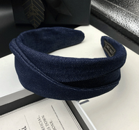 Cowboy-Stoff-Haarspange und Haarband für Damen: Neuartiger, modischer, handgefertigter Haarschmuck mit breitem Rand für Hochzeit, Abschlussfeier und Ostern