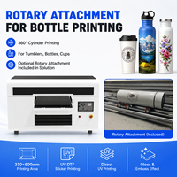 Impresora UV de Inyección de Tinta Plana A3 3360 XP600 con Dos Cabezales Automáticos para Cuero/Tarjetas/Carcasas de Teléfono, Vidrio y Metal