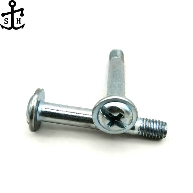 Zinc Plated M5*40 Phillips Slotted Carbon Steel Screw Composite Drive Pan Wafer Head with Partial Thread for Industrial Use