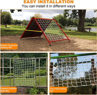 Filet de protection en corde pour escalade, balançoire de terrain de jeu, hamac, protection de balcon, escalier, clôture, pont, protection de sécurité, découpe et traitement personnalisables