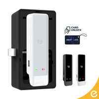 KEMUU Serrure d'armoire intelligente avec carte M1 Serrure de casiers à clés électroniques pour coffre-fort