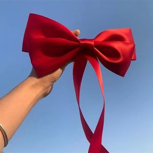 Wu Jinyan's style large <b>bow</b> hair <b>clip</b> for women, summer fairy-like trendy hairpin, spring <b>clip</b> for the back of the head. - Product Image 3